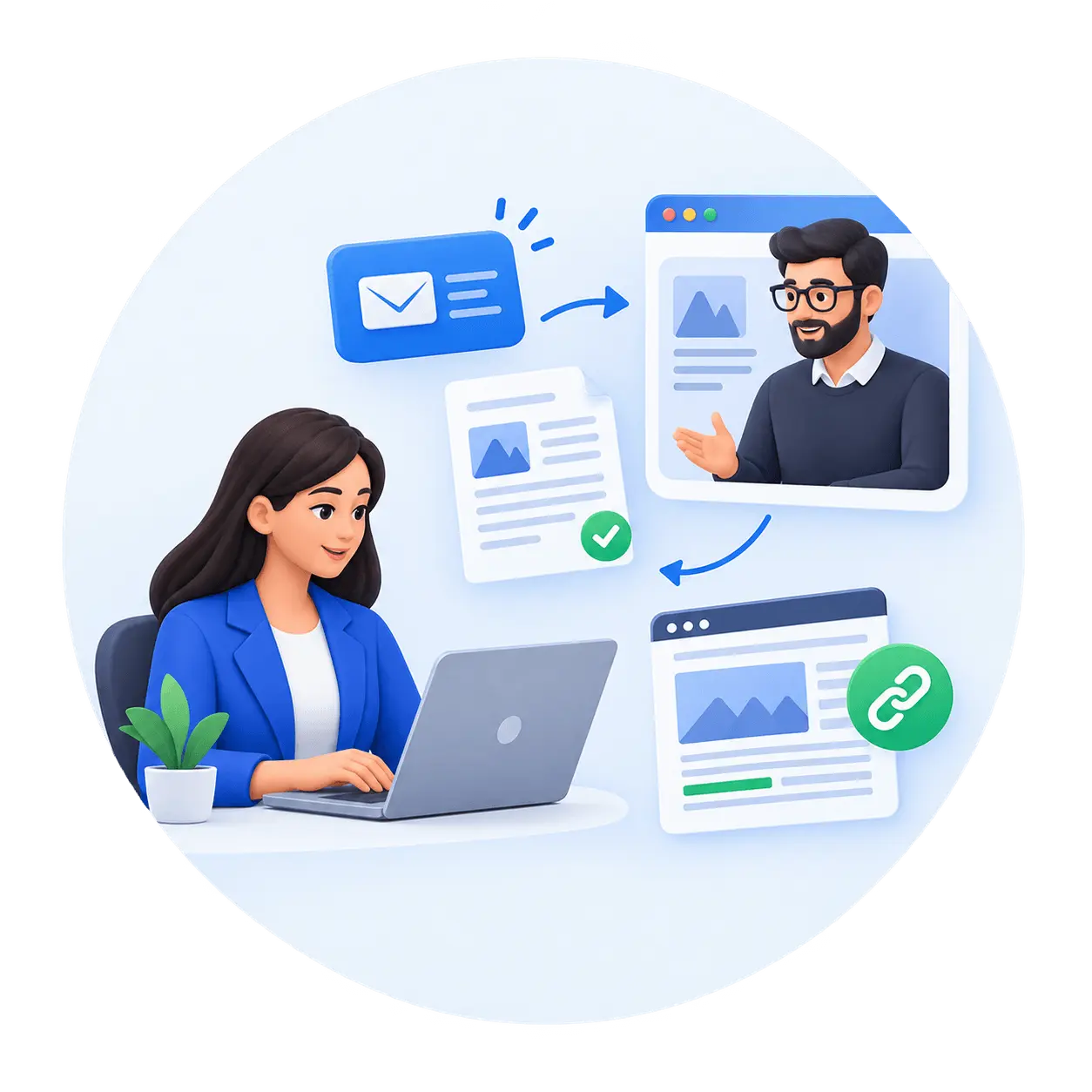 SEO outreach and content collaboration with publishers